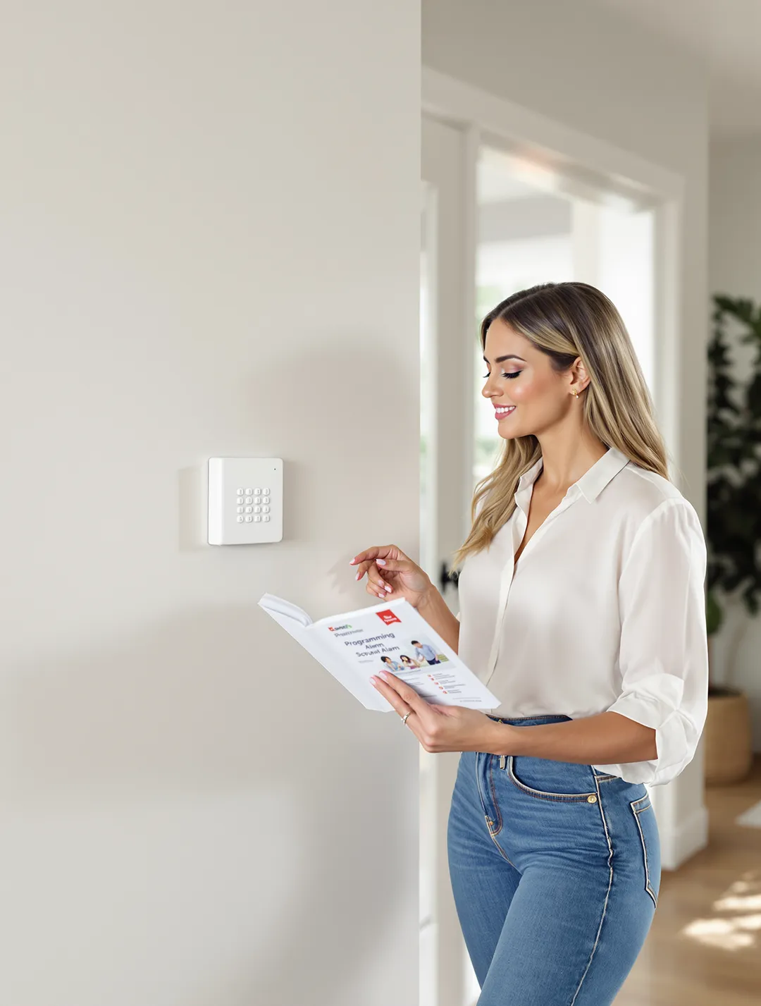 programming alarm with manual